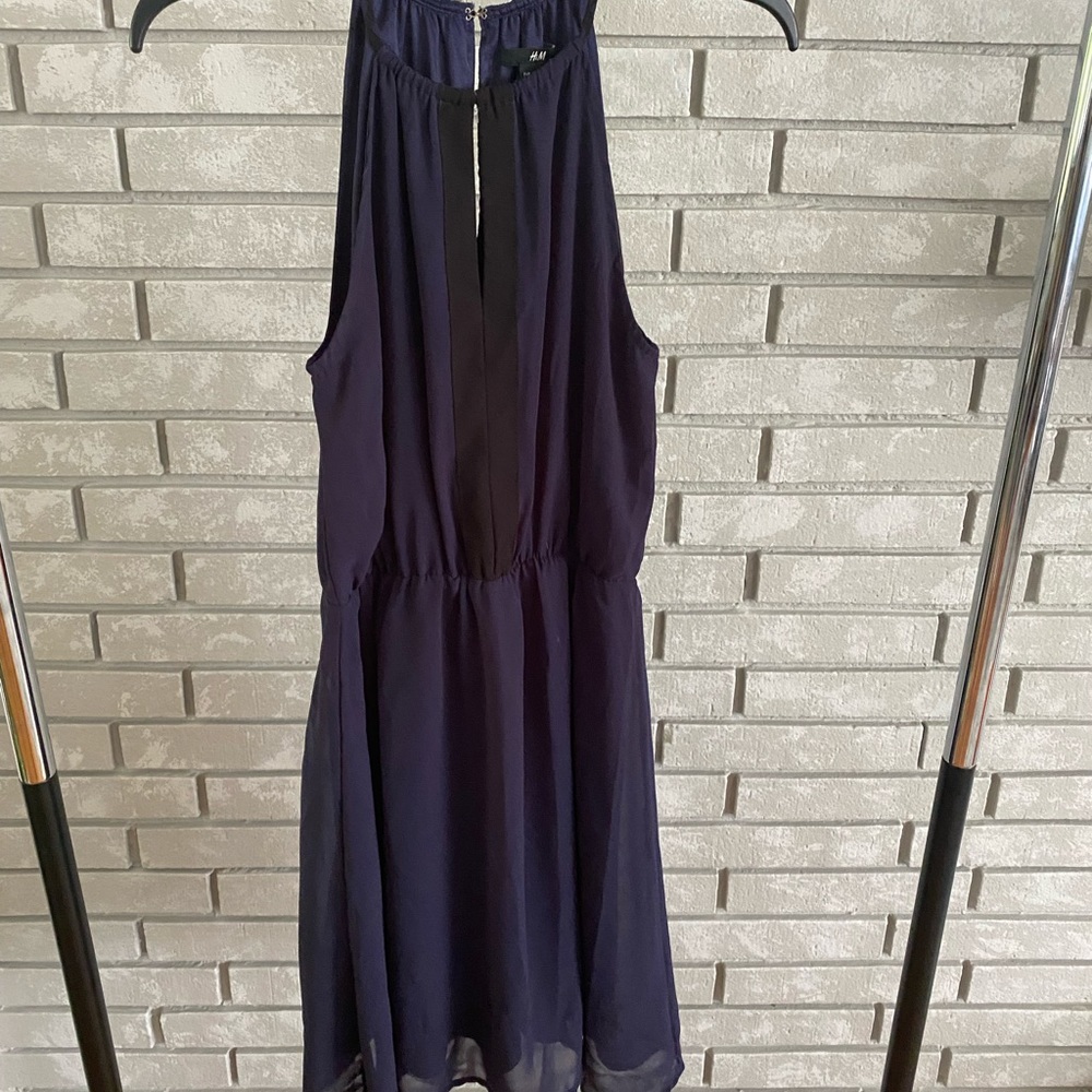 Navy blue flowy dress